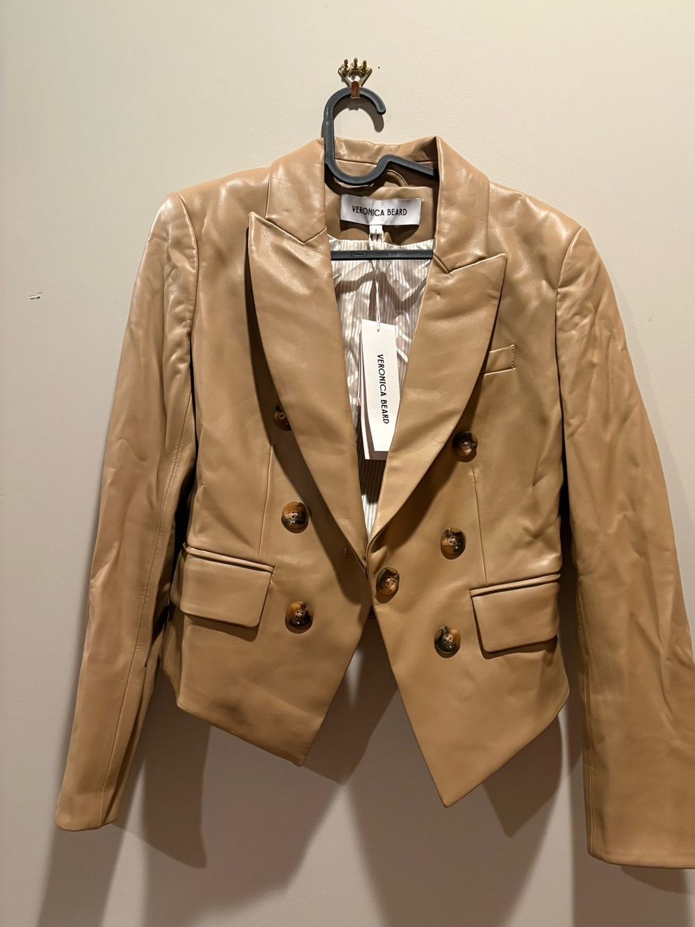 Veronica Beard Cookie dickie jacket in Khaki - size 2